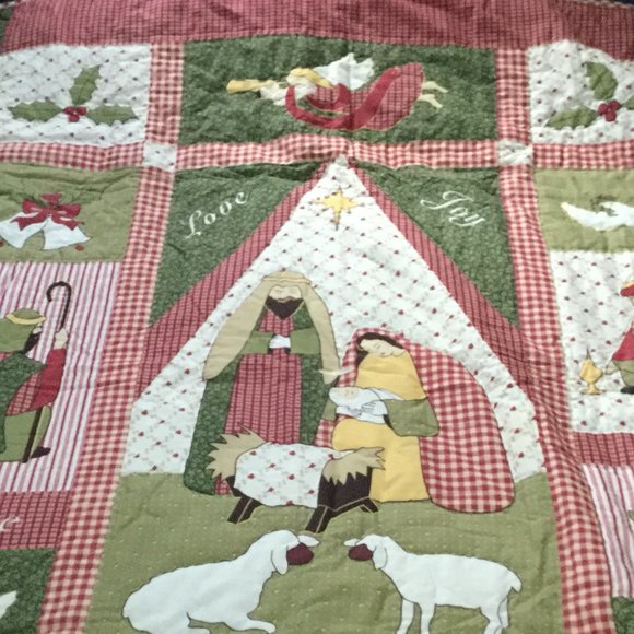 Nativity Story Quilted Blanket NCU0TH1976